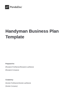 Handyman Business Plan Template