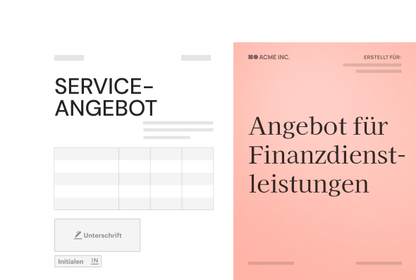 DE: Document Finance Quote