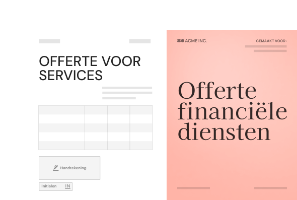 NL: Document Finance Quote