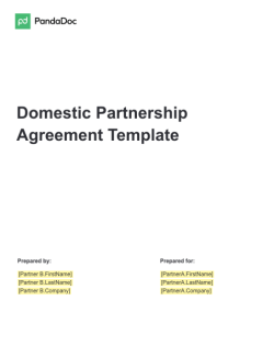Domestic Partnership Agreement