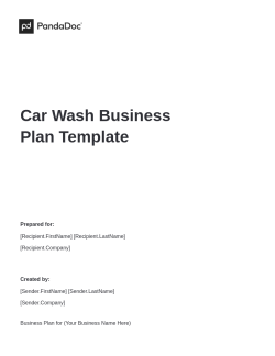 Car Wash Business Plan Template