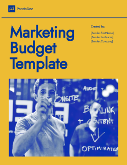 Marketing Budget Template