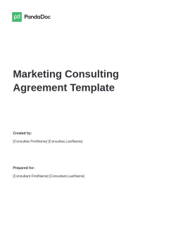 Marketing Consulting Agreement Template