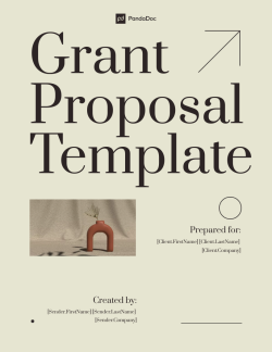 Grant Proposal Template