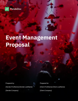 Event Management Proposal Template