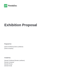 Exhibition Proposal Template