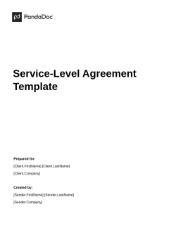 Service-Level Agreement Template