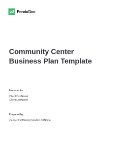 Community Center Business Plan