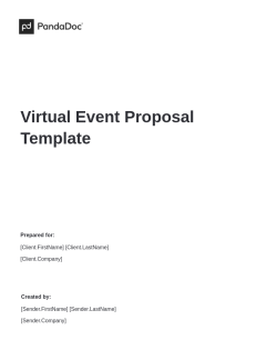 Virtual Event Proposal Template 