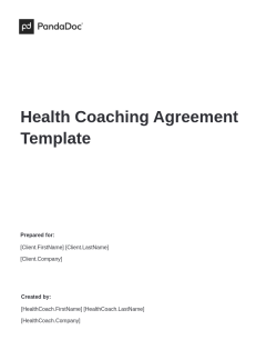 Health Coaching Agreement Template