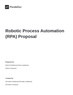 Robotic Process Automation (RPA) Proposal