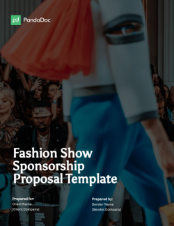 Fashion Show Sponsorship Proposal Template