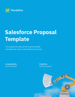 Salesforce Project Proposal