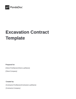 Excavation Contract Template