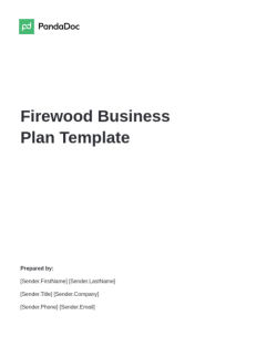 firewood business plan template