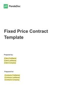 Fixed Price Contract Template