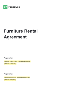 Furniture Rental Agreement