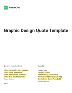 Graphic Design Quote Template