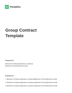 Group Contract Template