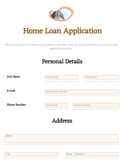 home loan application