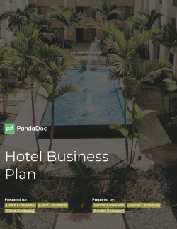 hotel business plan