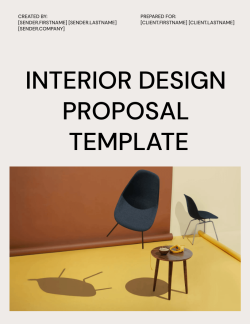 Interior Design Proposal Template