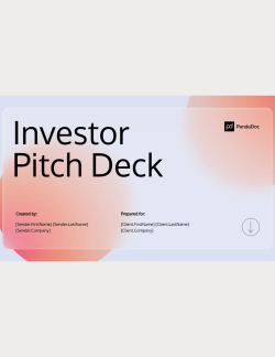 Investor Pitch Deck