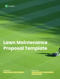 lawn maintenance proposal