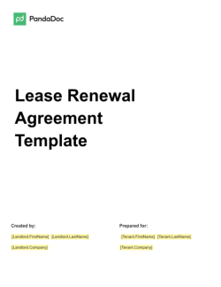 Lease Renewal Agreement