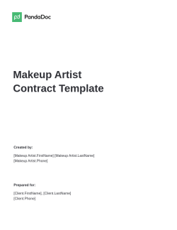 Makeup Artist Contract Template