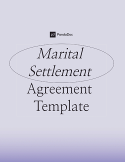 Marital Settlement Agreement Template