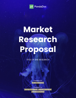 Market Research Proposal Template