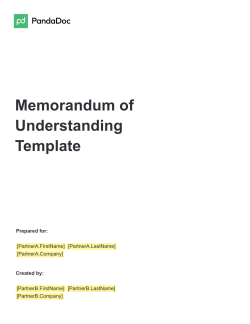 Memorandum of Understanding Template