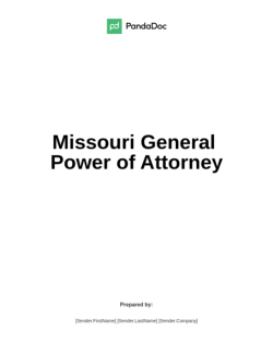 Power of Attorney Missouri