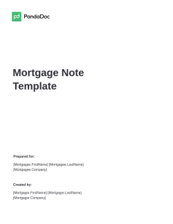 Mortgage Note Template