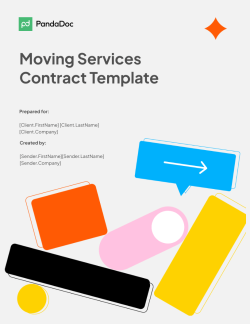 Moving Services Contract Template