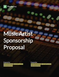 music artist sponsorship