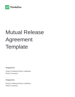 Mutual Release Agreement Template