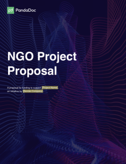 NGO Project Proposal Template