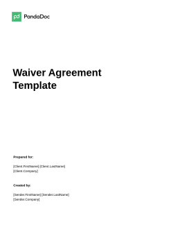 Waiver Agreement Template