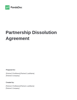 Partnership Dissolution Agreement Template