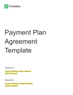 Payment Plan Template