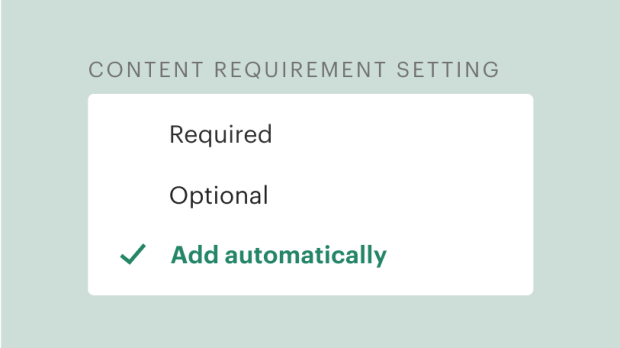 Insert pre-selected content into your docs