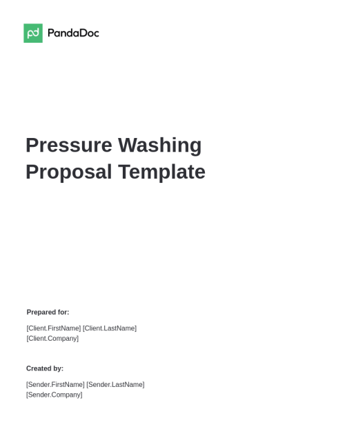 sample business plan for pressure washing