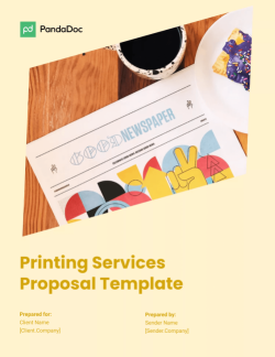 Printing Services Proposal Template