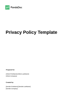 Privacy Policy Template