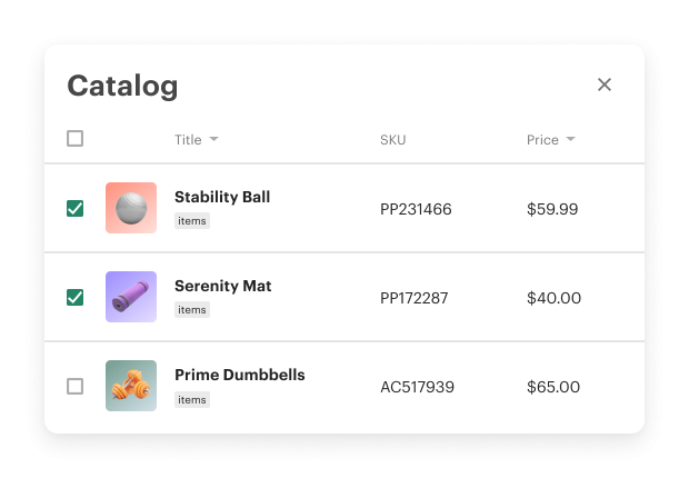 Product Catalog