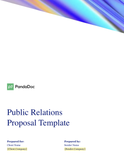 public relations template