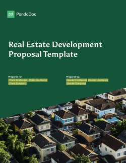 Real Estate Development Proposal Template