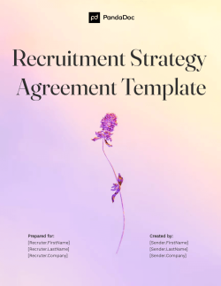 Recruitment Strategy Agreement Template